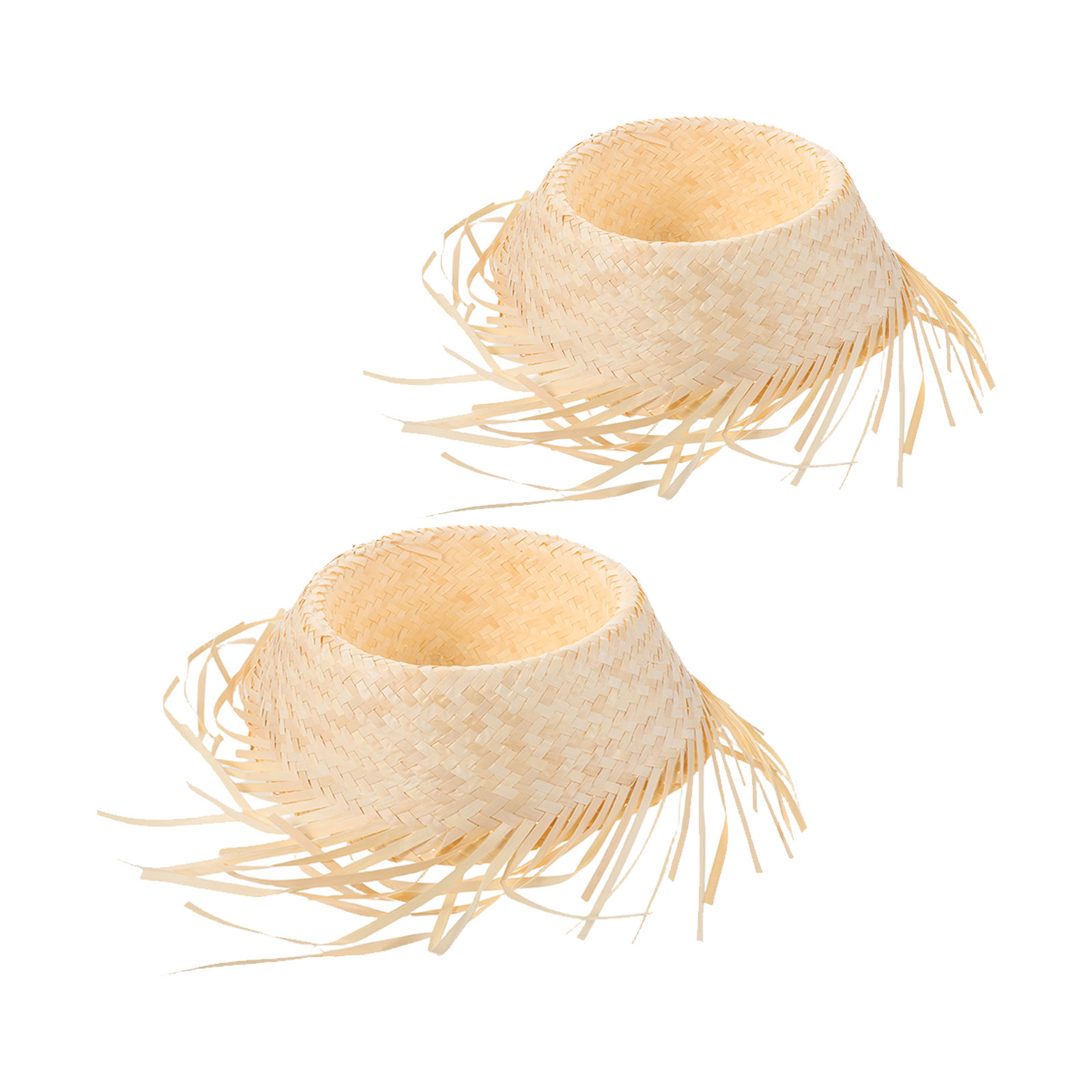 Hat Floppy Wide - 2 stuks Hawaiiaanse strohoed in de