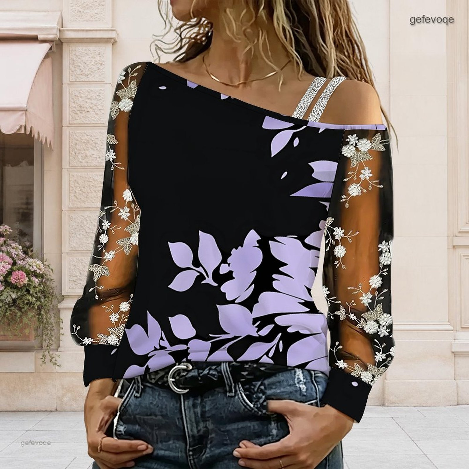 Dames off-shoulder blouse, asy - Blouse Off Shoulder recensie en prijs