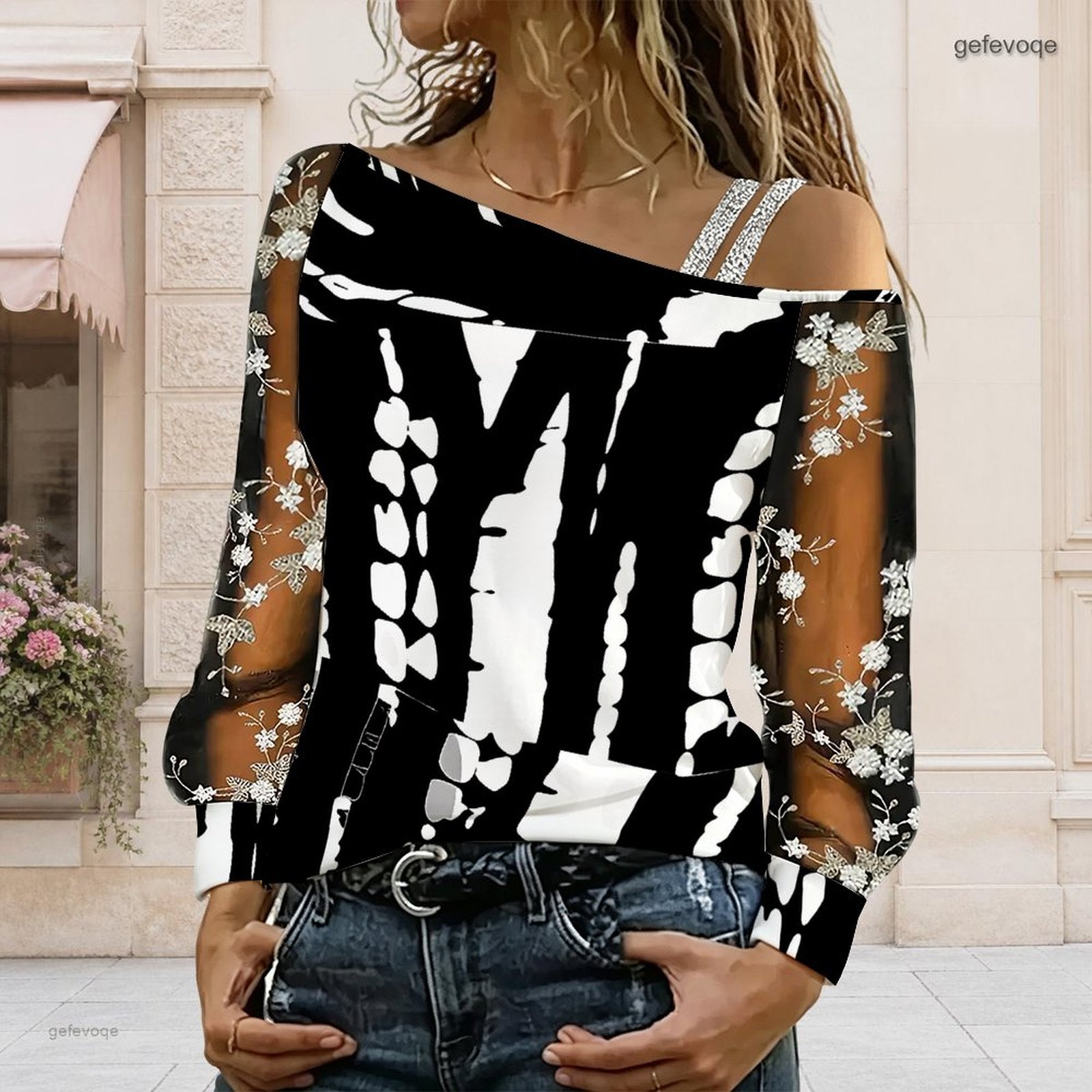 Dames off-shoulder blouse, asy - Blouse Off Shoulder recensie en prijs