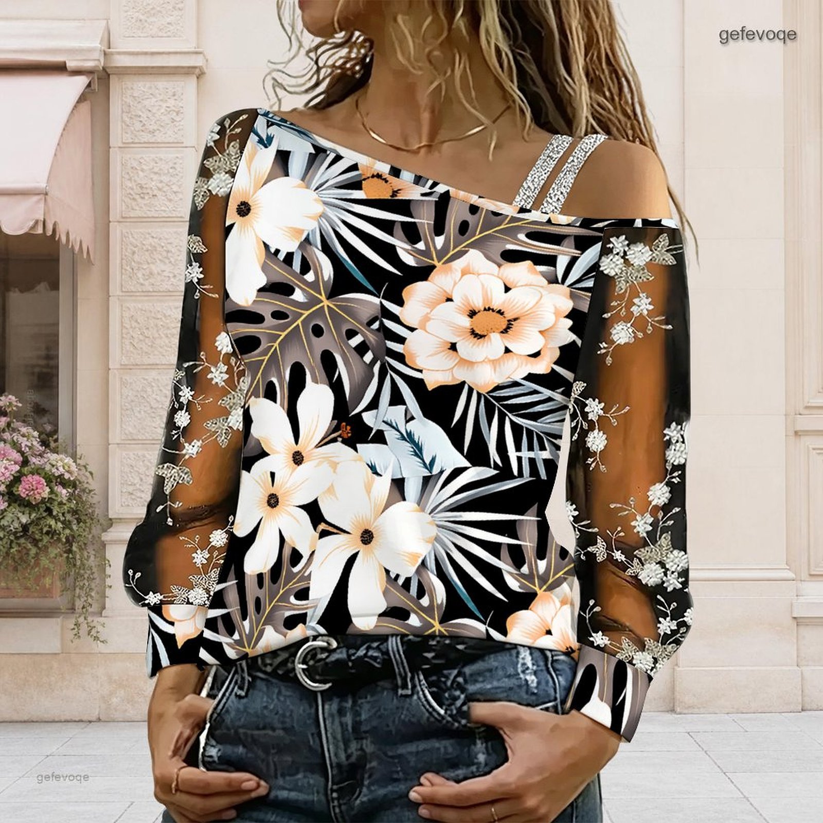 Dames off-shoulder blouse, asy - Blouse Off Shoulder recensie en prijs