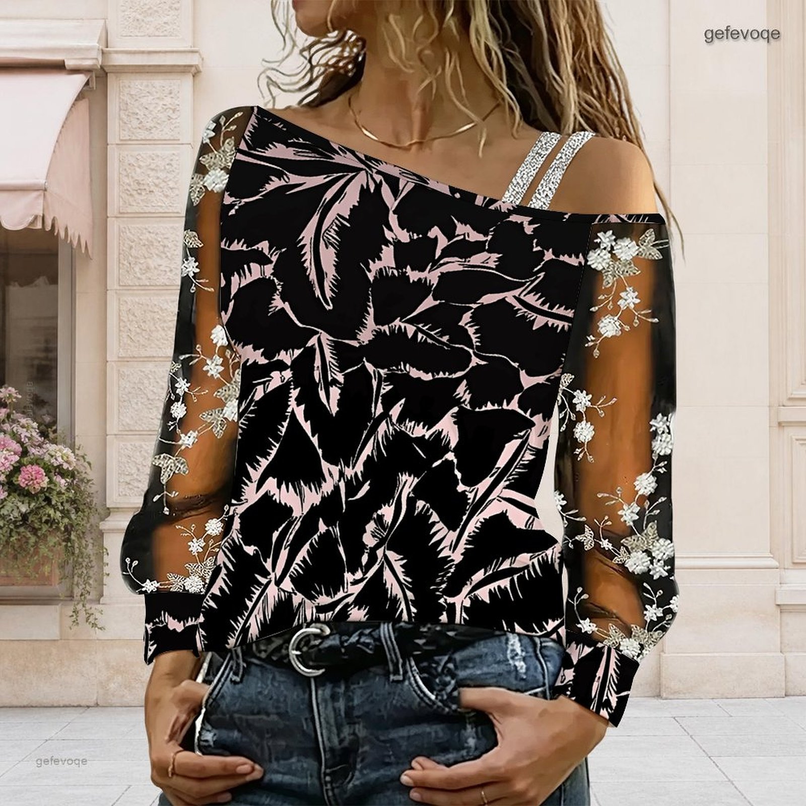 Dames off-shoulder blouse, asy - Blouse Off Shoulder recensie en prijs
