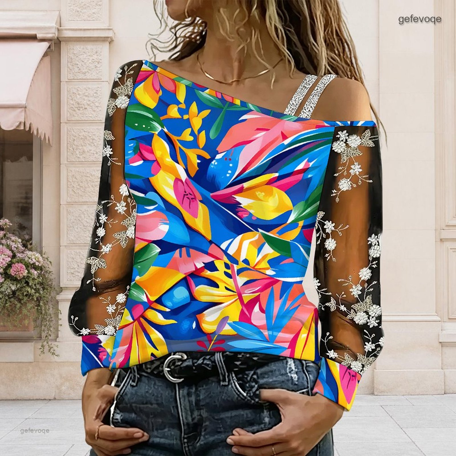 Dames off-shoulder blouse, asy - Blouse Off Shoulder recensie en prijs