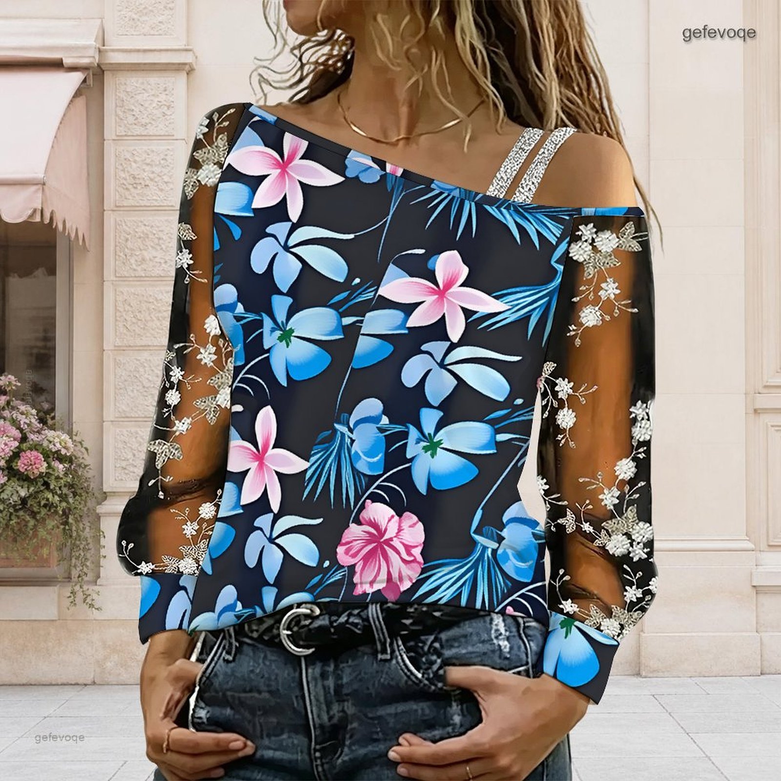 Dames off-shoulder blouse, asy - Blouse Off Shoulder recensie en prijs