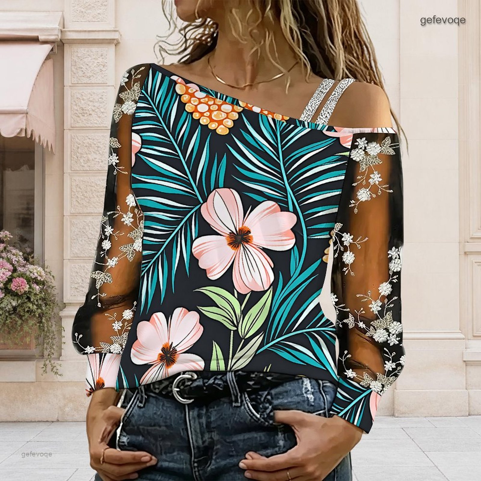Dames off-shoulder blouse, asy - Blouse Off Shoulder recensie en prijs