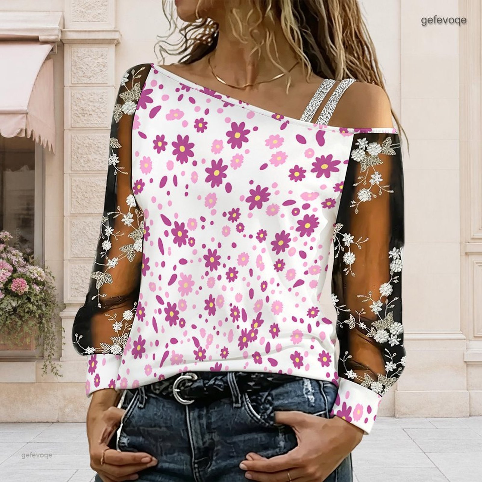 Dames off-shoulder blouse, asy - Blouse Off Shoulder recensie en prijs