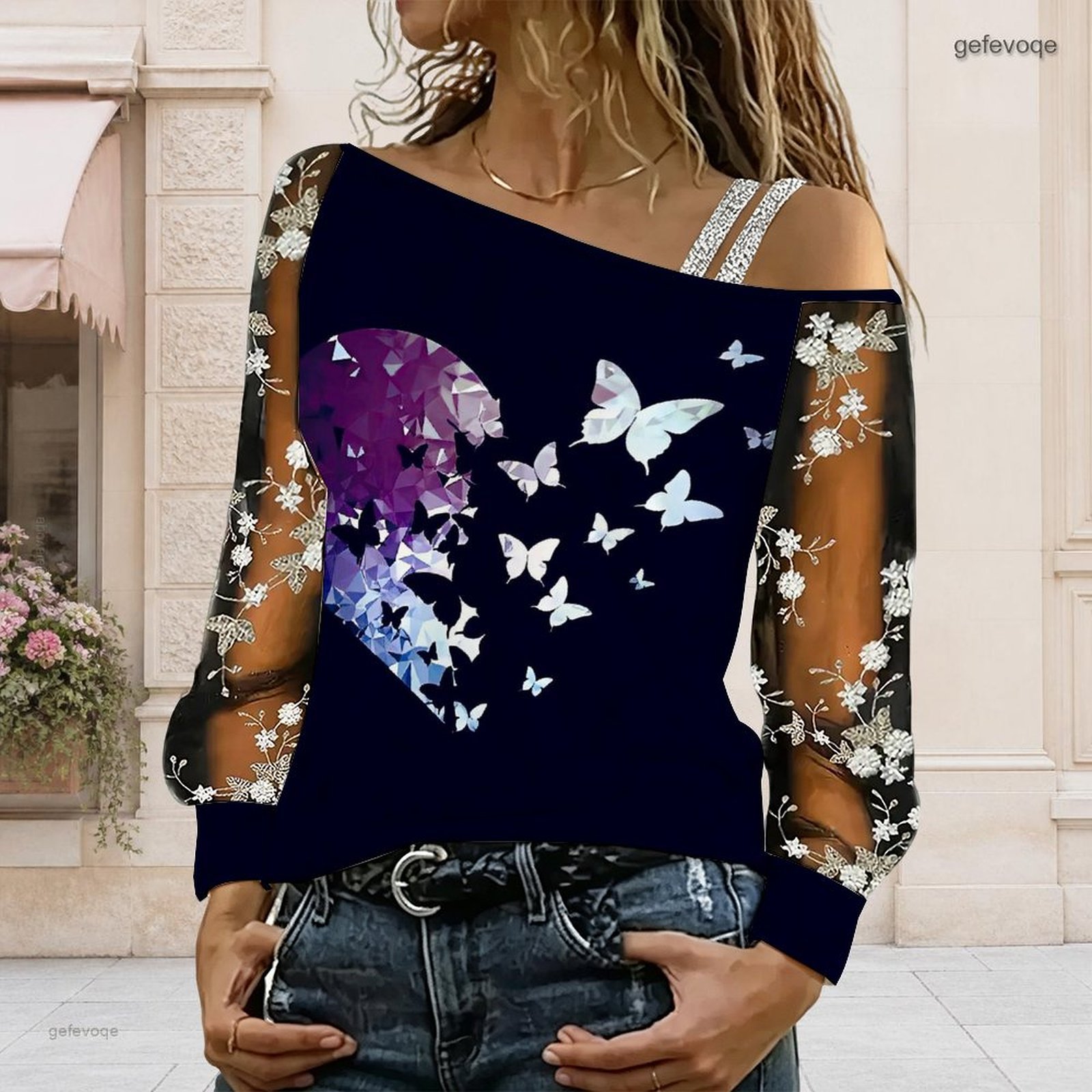 Dames off-shoulder blouse, asy - Blouse Off Shoulder recensie en prijs