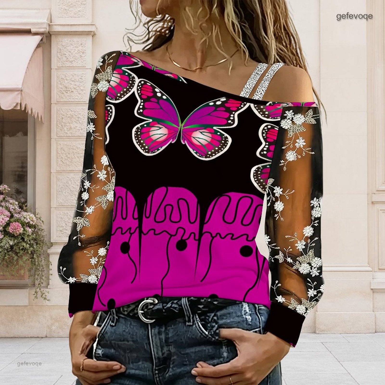 Dames off-shoulder blouse, asy - Blouse Off Shoulder recensie en prijs