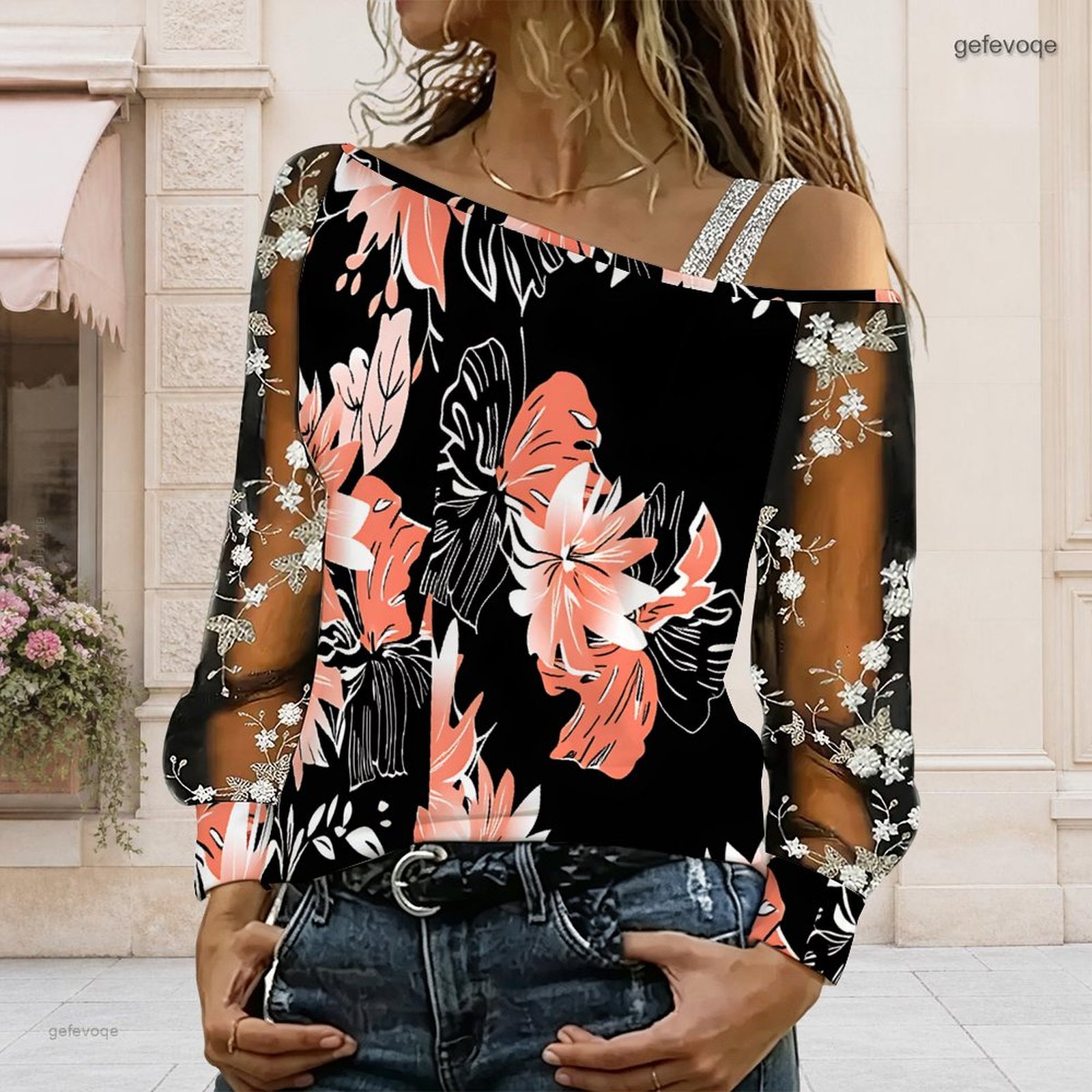 Dames off-shoulder blouse, asy - Blouse Off Shoulder recensie en prijs