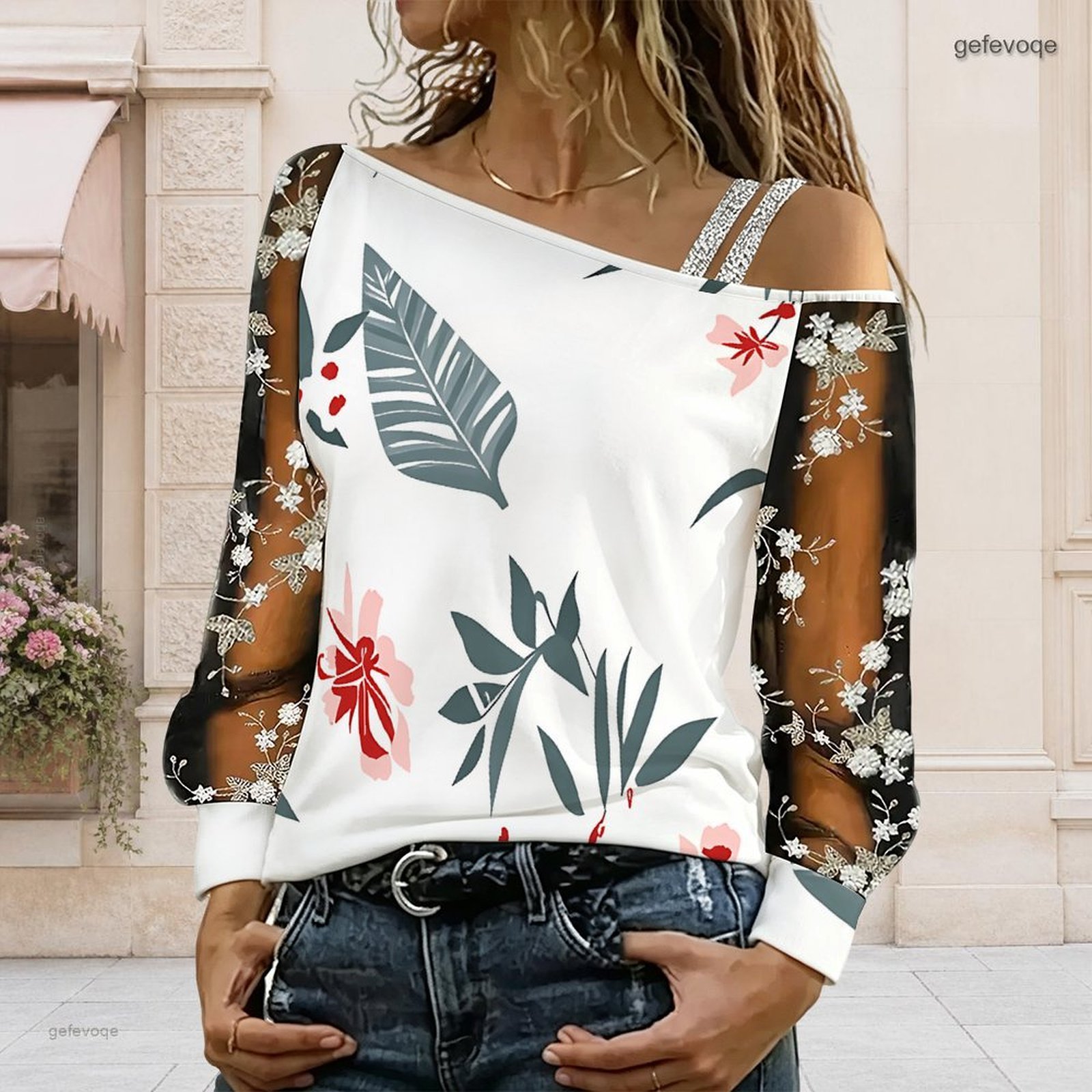 Dames off-shoulder blouse, asy - Blouse Off Shoulder recensie en prijs