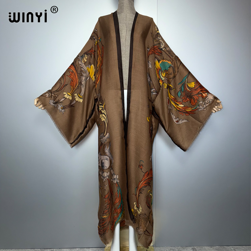 WINYI Afrika Boho Kimono Maxi  - Cover Up Kaftan recensie en prijs
