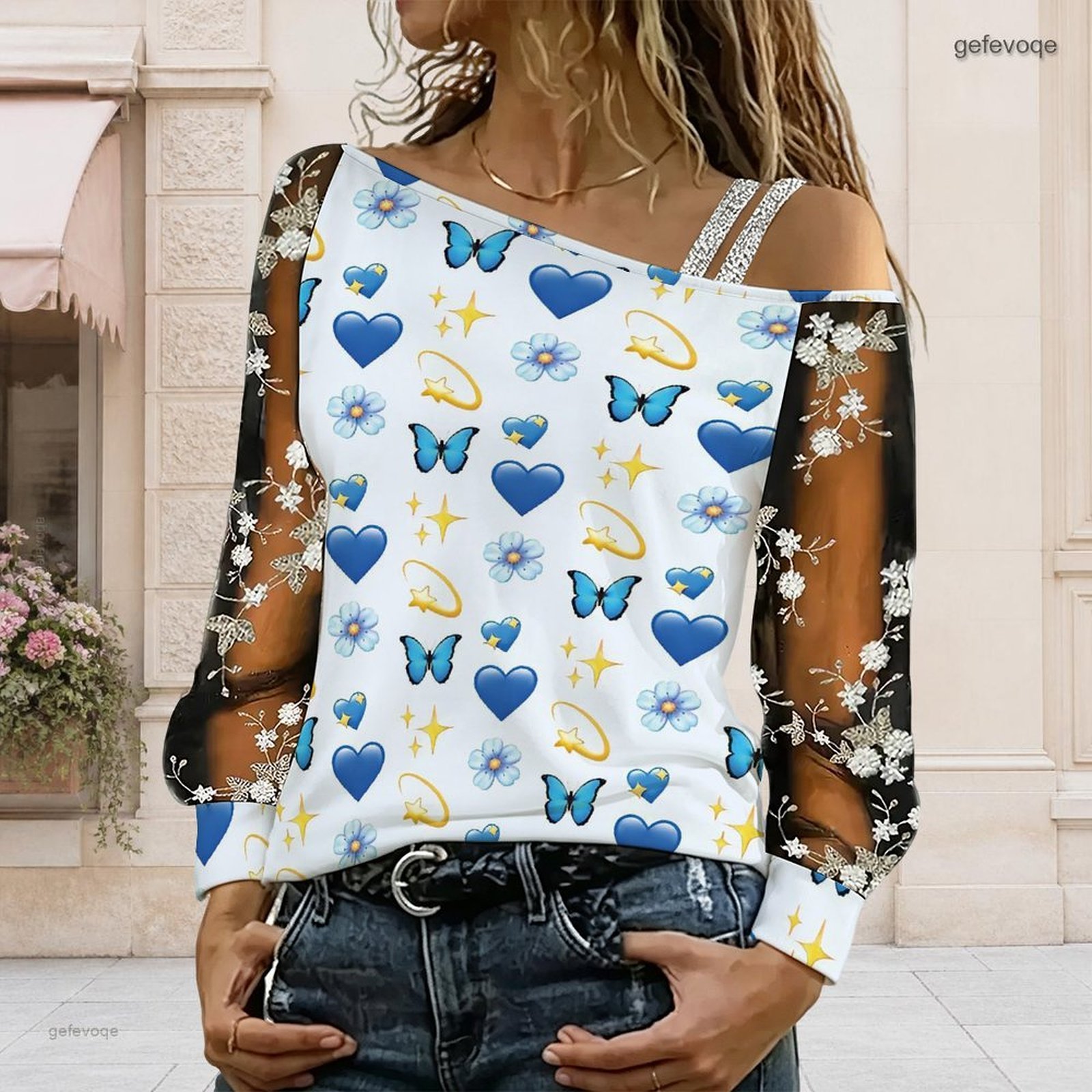 Dames off-shoulder blouse, asy - Blouse Off Shoulder recensie en prijs