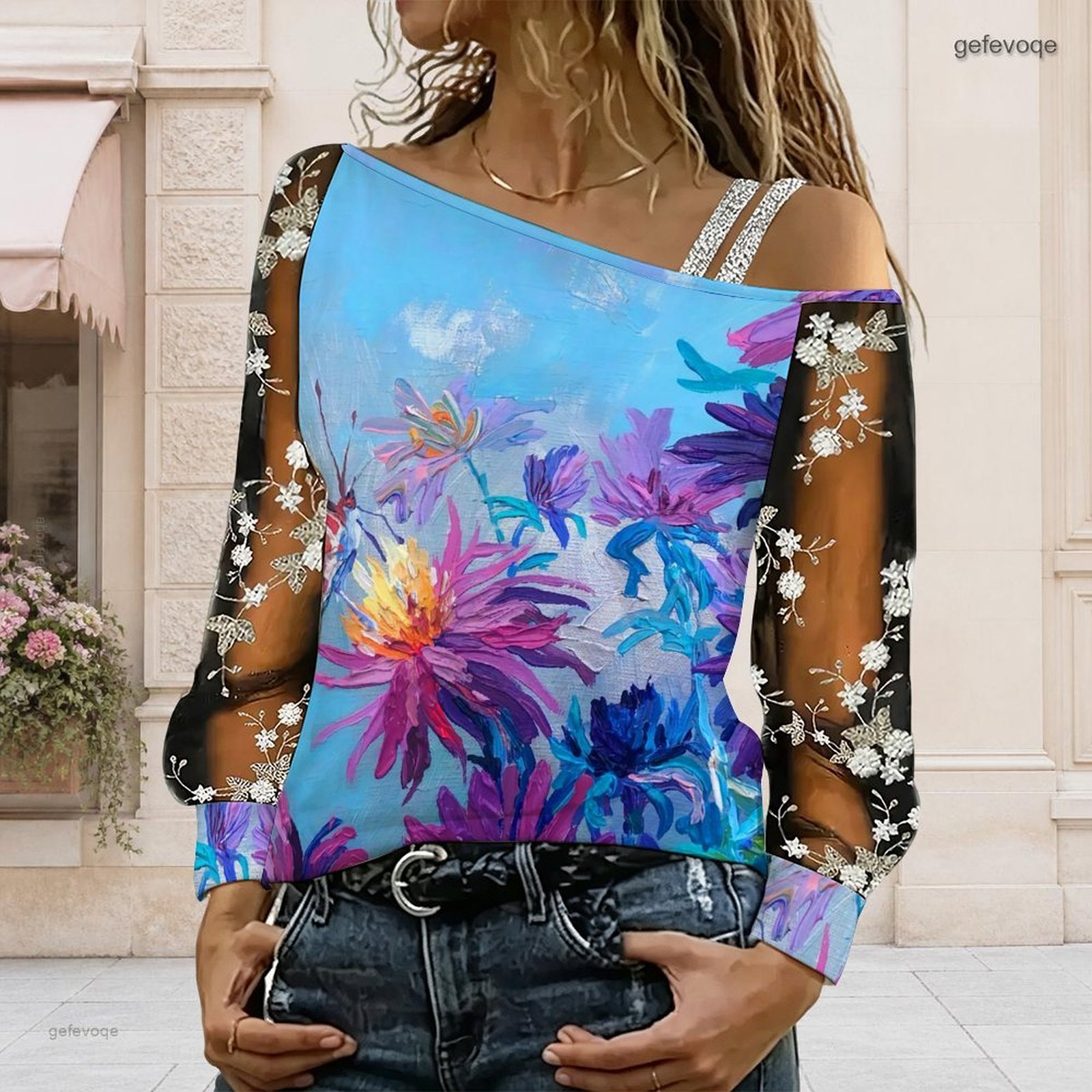 Dames off-shoulder blouse, asy - Blouse Off Shoulder recensie en prijs