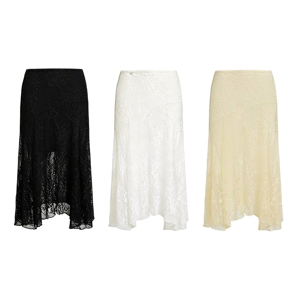 Effen kleur kanten strandjurk  - Midi Skirt Floral recensie en prijs
