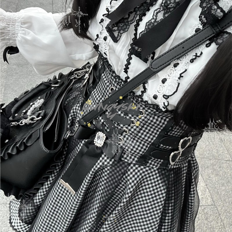 Japanse stijl Y2K Gothic Lolit - Blouse Off Shoulder recensie en prijs