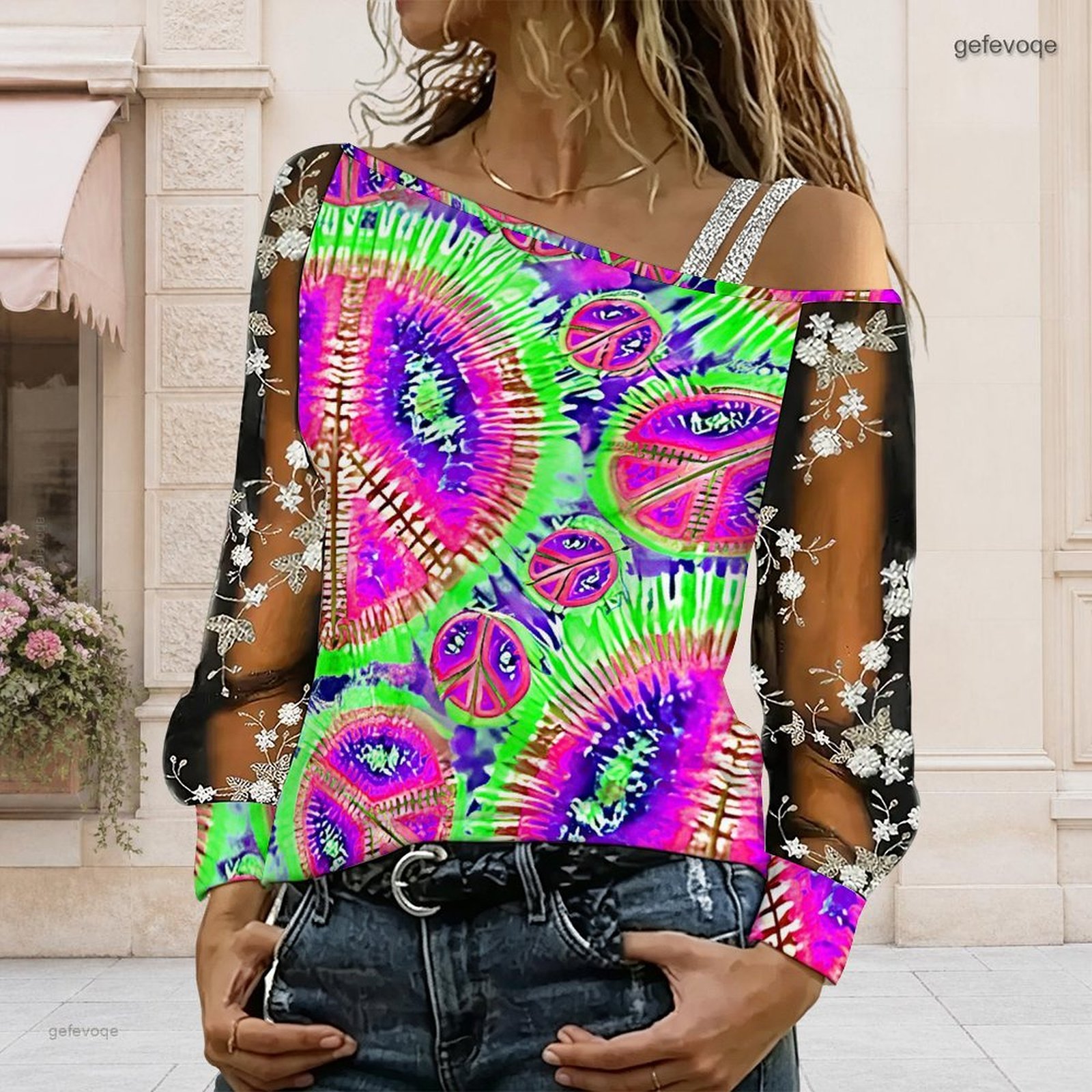 Dames off-shoulder blouse, asy - Blouse Off Shoulder recensie en prijs
