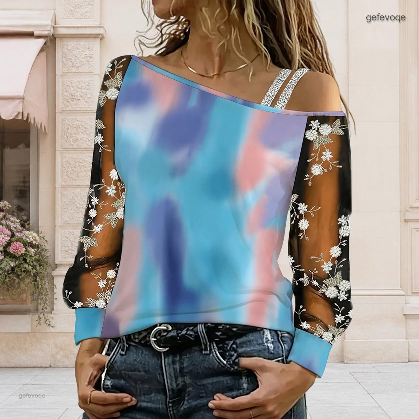 Dames off-shoulder blouse, asy - Blouse Off Shoulder recensie en prijs