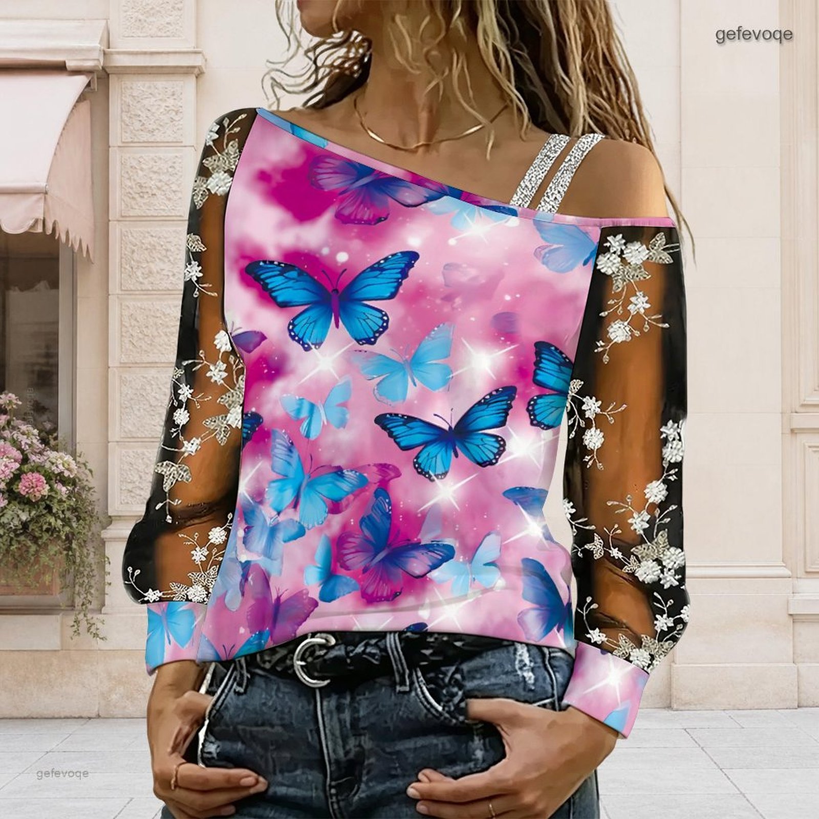 Dames off-shoulder blouse, asy - Blouse Off Shoulder recensie en prijs