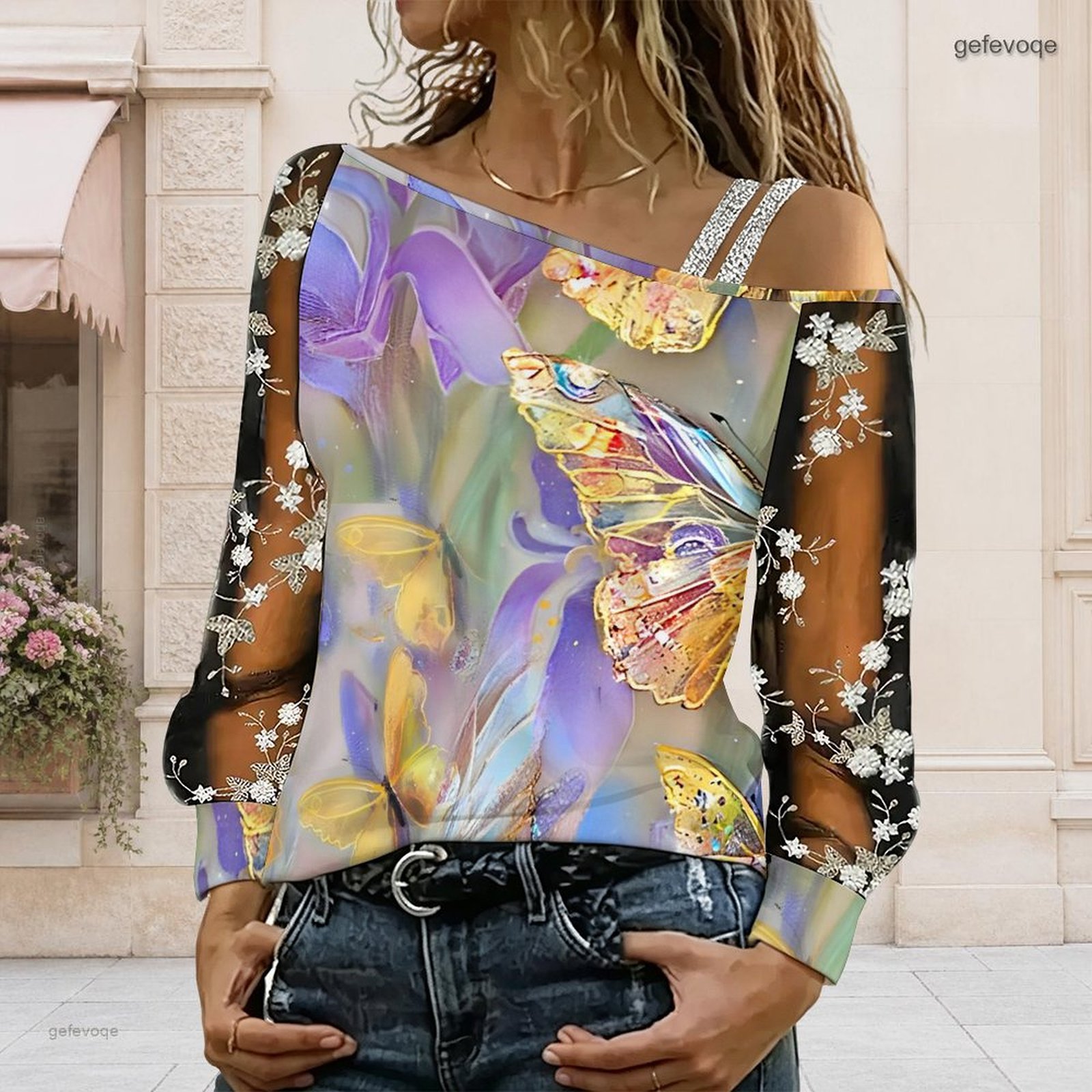 Dames off-shoulder blouse, asy - Blouse Off Shoulder recensie en prijs